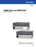 Extron electronics HDMI DA Series User guide