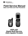 Motorola iDEN i315plus Service manual