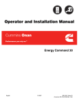 CUMMINS GSBB Installation manual