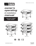 Middleby Marshall PS536GS Installation manual