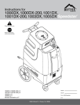 Mytee 1003DX Product manual