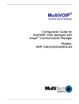 Multitech MULTIVOIP MVP-130 User guide