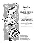 Whirlpool W10110357 Use & care guide