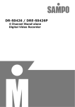 Sampo DR-S0426 Instruction manual