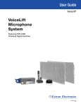 Extron electronics VoiceLift User guide
