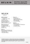 Belkin F1DN102D User manual