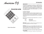 American DJ Aviator-32 Operating instructions