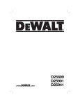 DeWalt D25941 Technical data