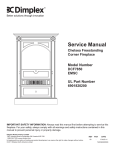 Dimplex DCF7850 Service manual