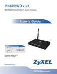 ZyXEL Communications P-660HW-DX User`s guide