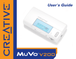 Creative MuVo V200 User`s guide