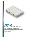 ADTRAN Quad T1 IMA Specifications