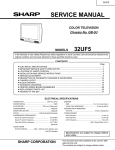 Sharp 32UF5 Service manual