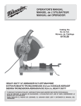 Milwaukee 6176-20 Operator`s manual