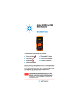 Agilent U1253B True RMS OLED Multimeter Quick Start Guide