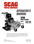 Scag Power Equipment GC-4D Operator`s manual