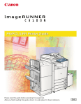 Canon imageRUNNER C3100 N Printer User`s guide