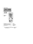 Craftsman 82003 Owner`s manual