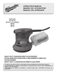 Milwaukee 6019 Operator`s manual