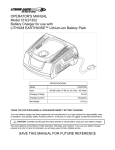 Craftsman Lithium 320.28127 Operator`s manual