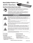 Brant Radiant Heaters AVS-80N Troubleshooting guide