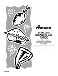 Amana AGR3530AAW Use & care guide