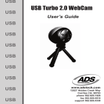 ADS Technologies USB TURBO 2.0 WEB CAM User`s guide
