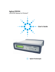 Agilent Technologies Agilent E5810A User`s guide
