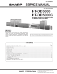 Sharp HT-DD5000 Service manual