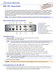 Extron electronics QGE 100 Setup guide