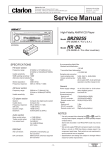 Clarion HX-D2 Service manual