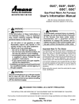 Amana GUC Series Specifications