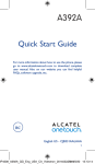 Alcatel ONE TOUCH User manual