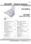 Sharp FO-775L Service manual