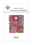 MSI 865PE Neo Instruction manual