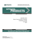 McDATA 4314 Installation guide