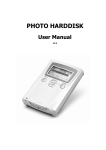 Zusatzgeraete Photo harddisk User manual