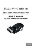 Akura SCART DVB-T User`s manual