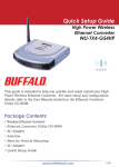 Buffalo WLI-TX4-G54HP Setup guide