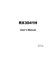 Asus RX3041H User`s manual