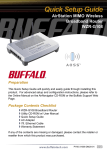 Buffalo WZR-G108 Setup guide