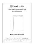 Russell Hobbs RHUCLF55(B) Instruction manual