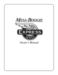 Mesa/Boogie Boogie Owner`s manual