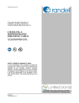 Randell 52365WPRM-CFA Operator`s manual