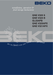 Beko GL32APB Instruction manual