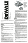 DeWalt DC390 Instruction manual