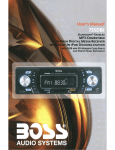 Boss Audio Systems 750DI User`s manual