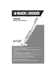 Black & Decker BDH1720SM Instruction manual