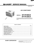 Sharp AF-R120CX Service manual