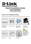 D-Link DVG-N5402FF Installation guide